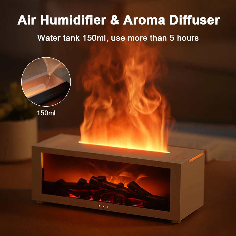 Homeizo Flame Aroma Humidifier & Diffuser